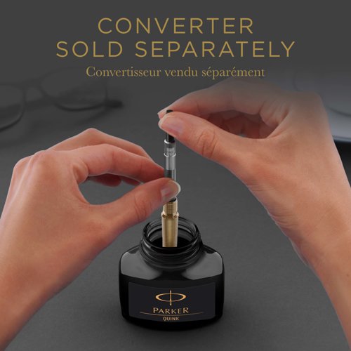 Parker Quink Permanent Ink Bottle Black 2oz S0037460
