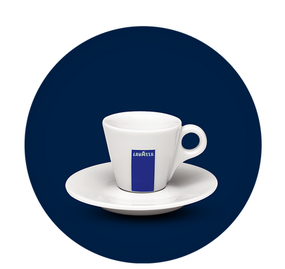 Lavazza branded Espresso cup and saucer Set .{4 Pack} - UK BUSINESS SUPPLIES