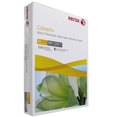 Xerox A4 200g White Colotech Paper 1 Ream (250 Sheets) - UK BUSINESS SUPPLIES