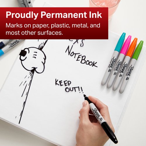 Sharpie Permanent Marker Fine Black (Pack of 36) 2025040