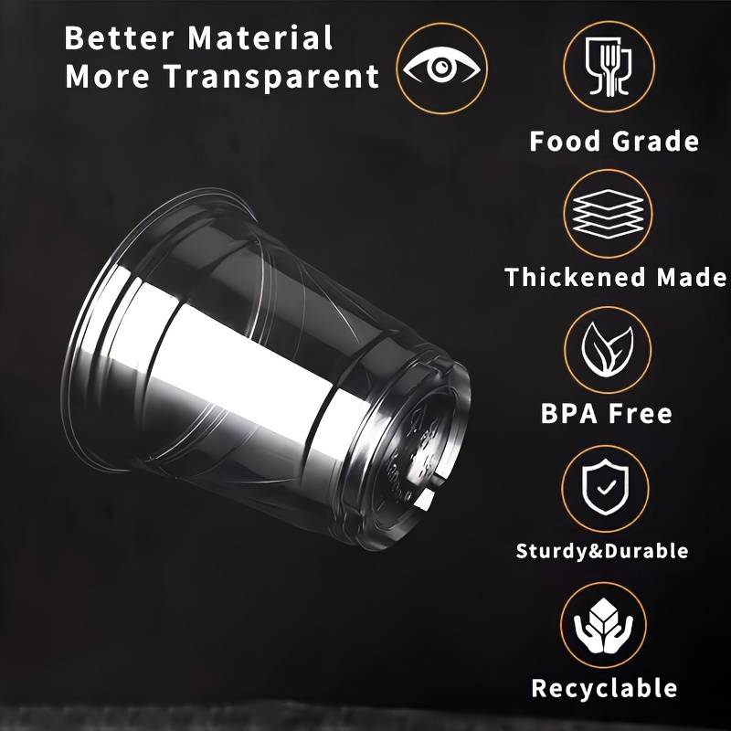 Belgravia Disposables 10oz Plastic Smoothie Cups