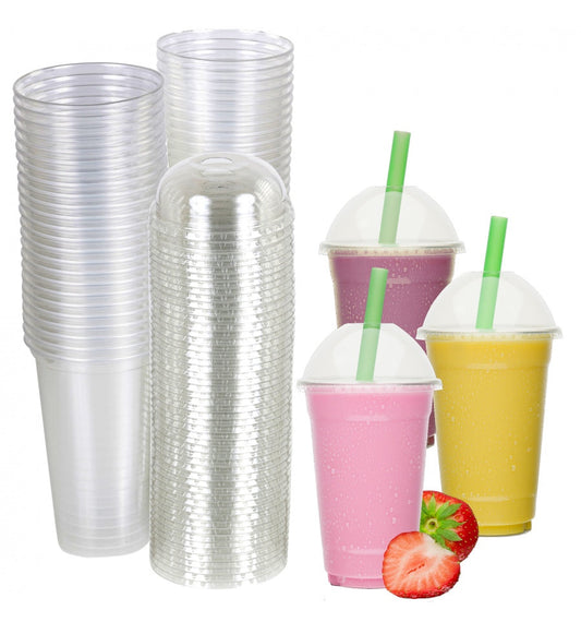 Belgravia Disposables 16oz Plastic Smoothie Cups 50's