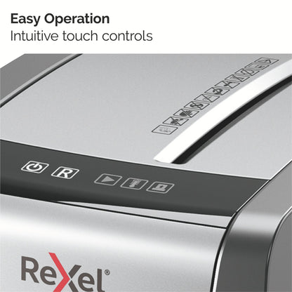 Rexel Momentum X410-SL Slimline Cross Cut Shredder 23 Litre 10 Sheet Black 2104573
