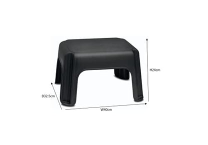 Addis Step Stool 25cm High Black