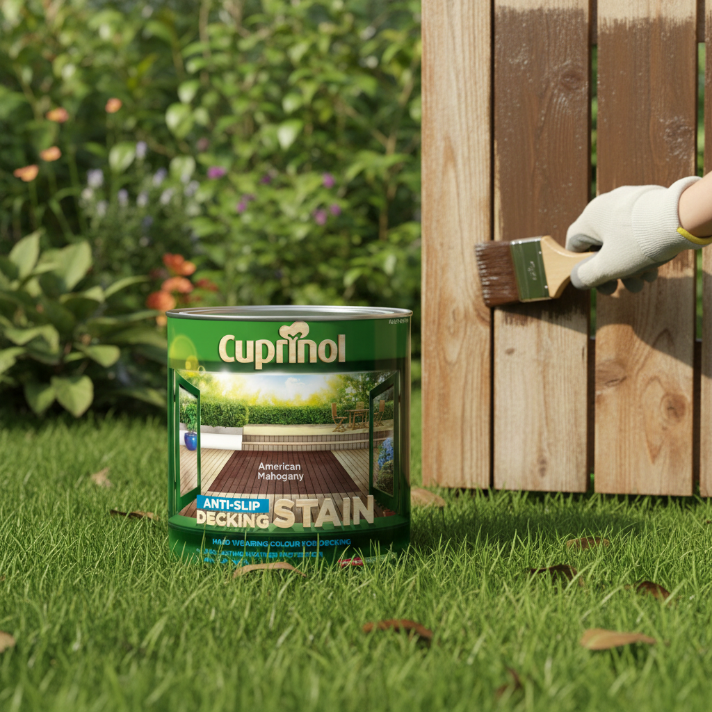 Cuprinol 2.5 Litres Anti Slip Decking Stain - American Mahogany