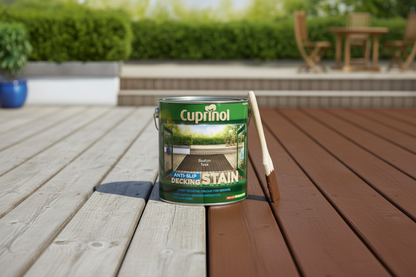 Cuprinol 2.5L Anti Slip Decking Stain Boston Teak