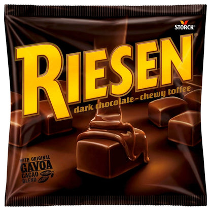 Riesen Dark Chocolate Wrapped Chewy Toffee Sweet 135g