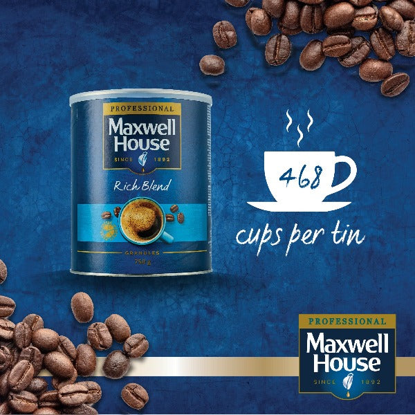 Maxwell House Rich Instant Coffee 750g Tin - UK BUSINESS SUPPLIES