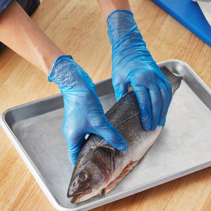 Delight Blue Powder Free Vinyl Examination/Food Gloves 100 - 1000's ALL SIZES