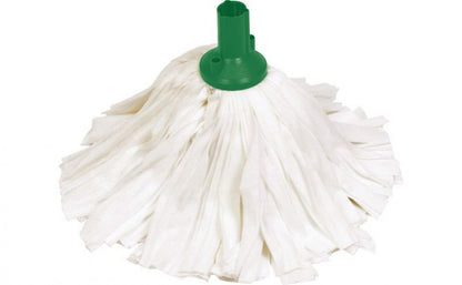 Janit-X Big White Mop Head Green (10 Mop Pack)