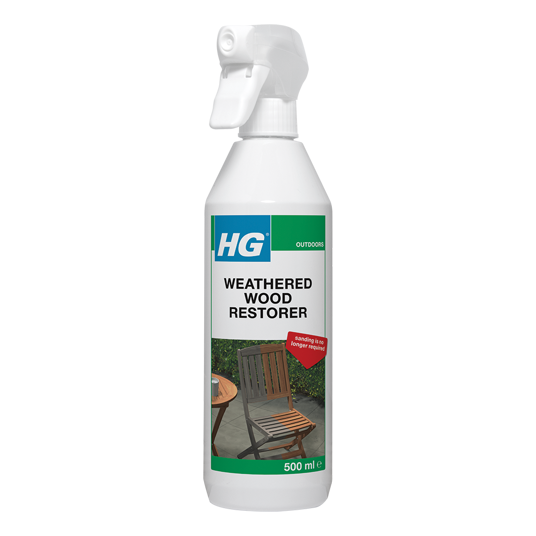 HG Weathered Wood Restorer |Cleans Maintains & Renovates Wood | 500ml