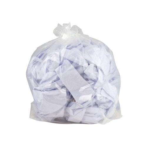 2Work Polythene Bags 90L 50 Per Roll Clear (Pack of 250) 2W06255