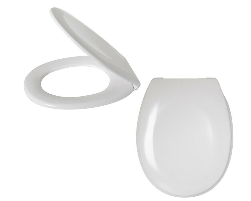 Sabichi White Easy Clean Slow Close Toilet Seat