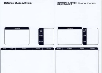Sage (SE85S) Compatible A4 Statement/Remittance Advice Forms Pack 500's