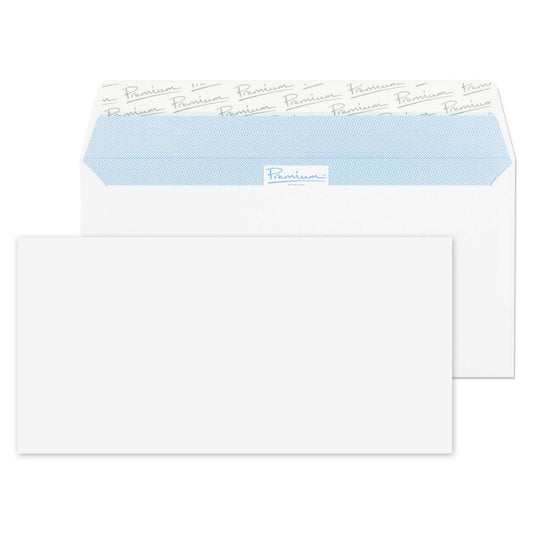 Blake Premium Office Wallet Envelope DL Peel and Seal Plain 120gsm White (Pack 500) - 32215