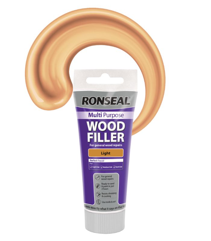 Ronseal  Multi-Purpose Wood Filler Tube | Light | 1 x 325g Tube