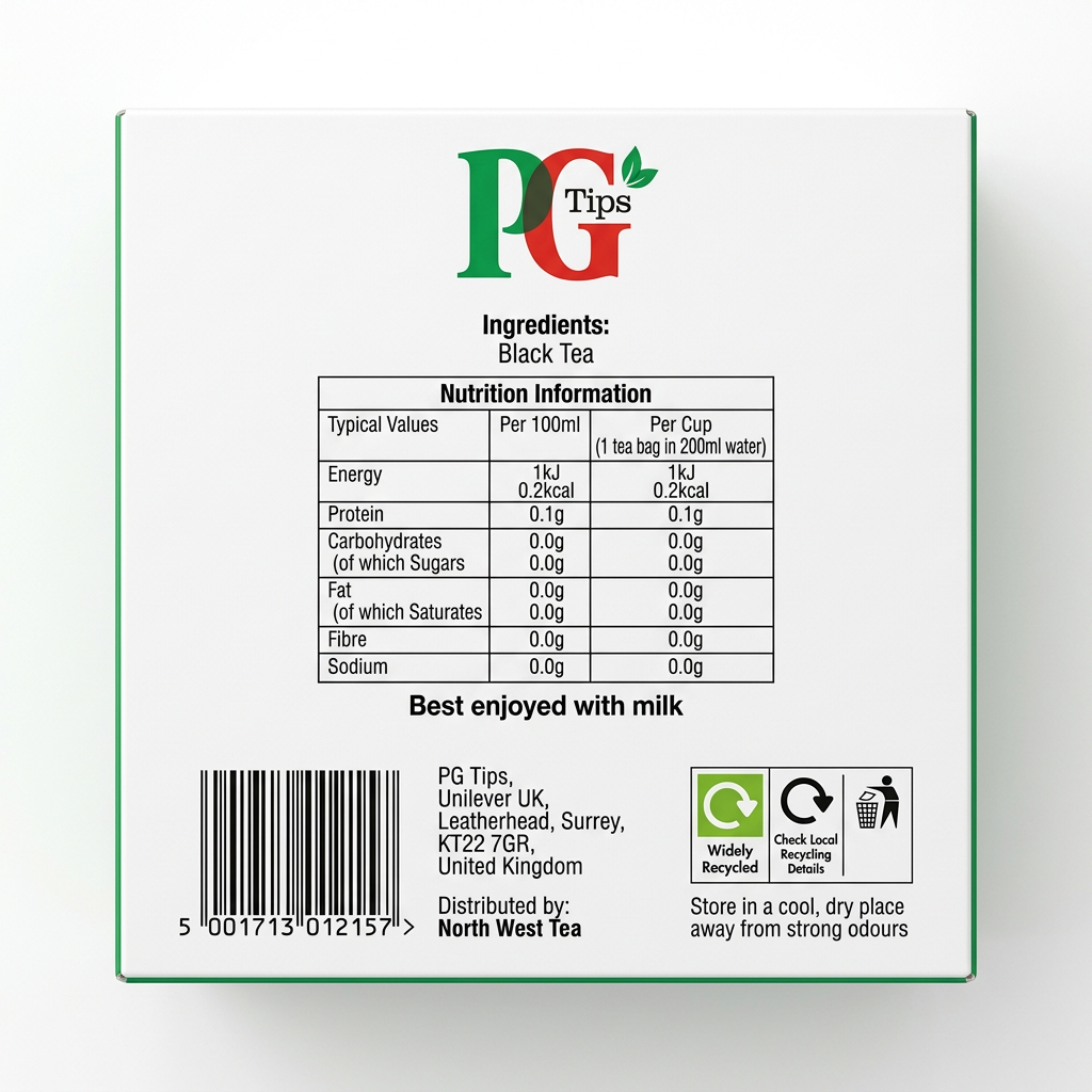 PG Tips String & Tagged Tea Bags 100s