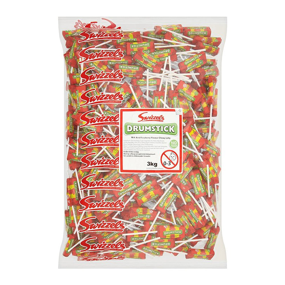 Swizzels Drumstick Lollies Sweets Bag 3kg - GARDEN & PET SUPPLIES