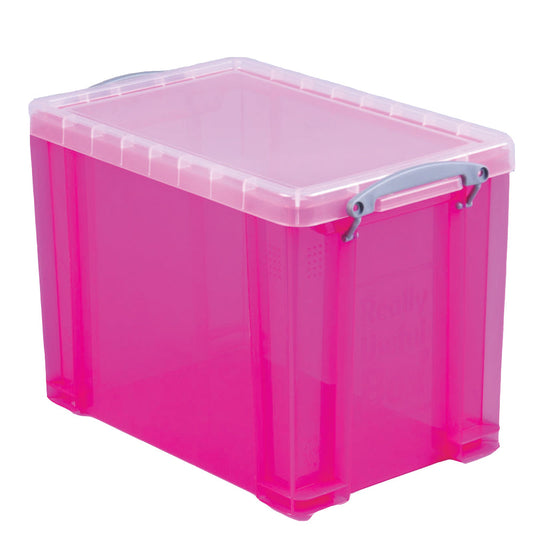 Really Useful Pink Plastic Storage Box 18 Litre