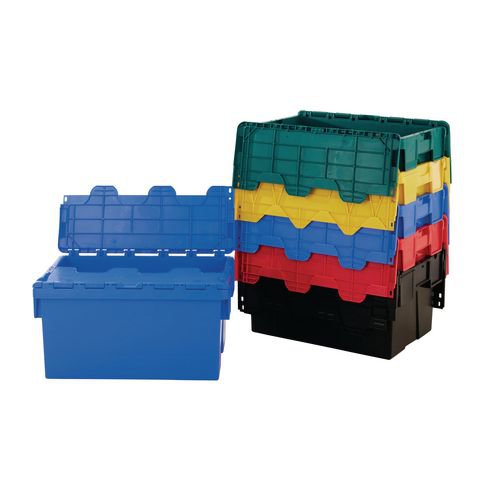 Red Attached Lid Container 54L 375816