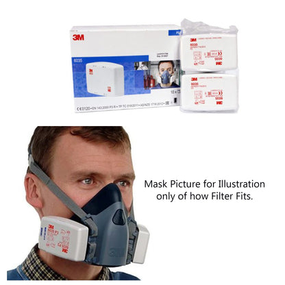 3M Particulates Filter for use with 3M 6000 Series Respirator, 3M 7000 Series Respirator 6035-EU