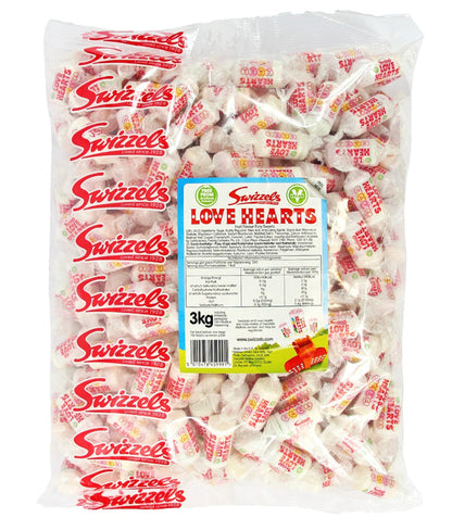 Swizzels Love Hearts Mini Rolls 3kg Bag | Party Treats | Party Favours | Promotion Goods | Approx 25