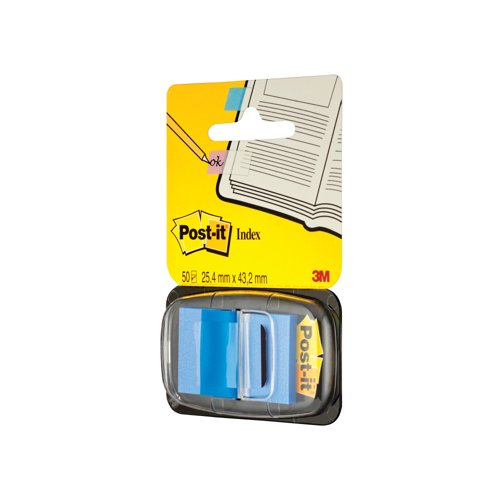 Post-it Index Tabs 25mm Blue (600 Pack) 680-2