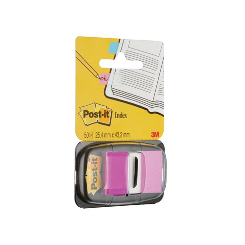 Post-it Index Tabs 50 Tabs per Dispenser Purple (Pack of 12) 680-8