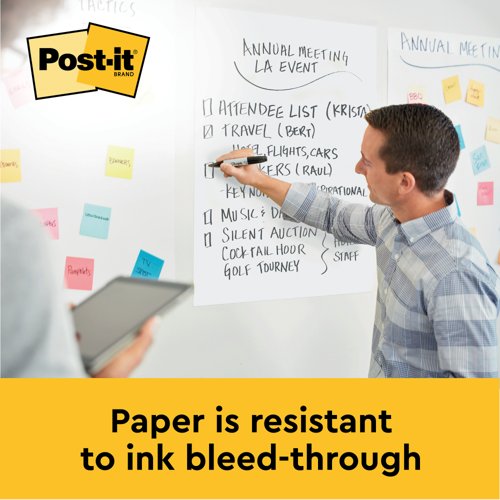 Post-it Super Sticky Meeting Chart Bundle 559P 2 Meeting Charts + 4 Note Pads (Pack of 6) 559X