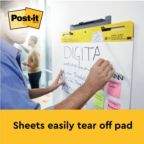 Post-it Super Sticky Meeting Chart Bundle 559P 2 Meeting Charts + 4 Note Pads (Pack of 6) 559X