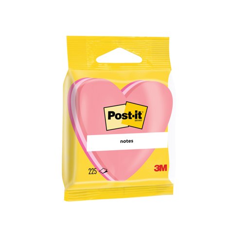 Post-it Notes 70 x 70mm Heart Pink (12 Pack) 2007H