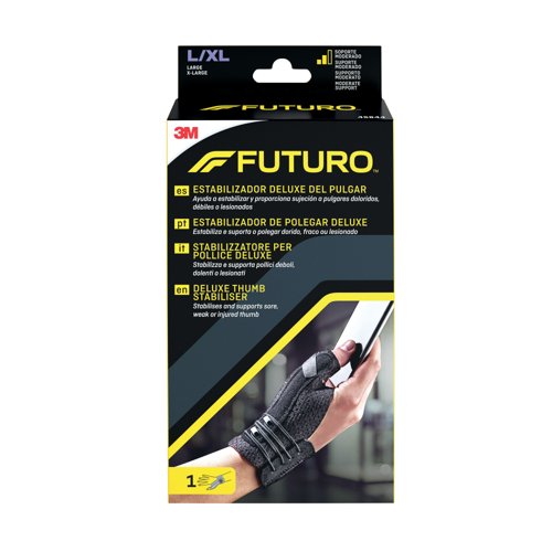 Futuro Deluxe Thumb Stabilizer Large-Extra Large 16.5-20.3cm Black 45844SPEI