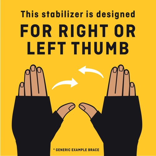 Futuro Deluxe Thumb Stabilizer Large-Extra Large 16.5-20.3cm Black 45844SPEI