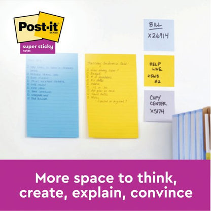 Post-It Super Sticky XL Notes 101x101mm Lined Cosmic (Pack of 3) 675-3SS-COS