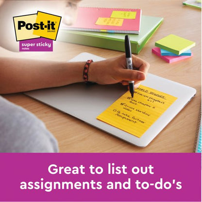 Post-It Super Sticky XL Notes 101x101mm Lined Cosmic (Pack of 3) 675-3SS-COS