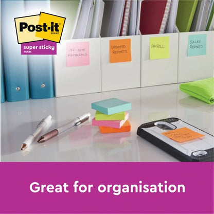 Post-it Super Sticky Notes Oasis 76x127mm 90 Sheets (Pack of 5) 7100258790