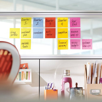 Post-it Super Sticky 76x76mm Assorted VALUE PACK 21 + 3 FREE Pads (Pack of 24) 654-SS-VP24COL-EU