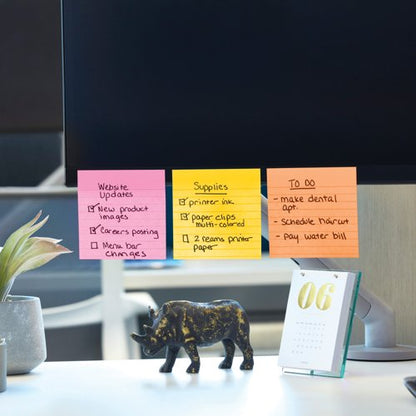 Post-It Super Sticky XL Notes 101x101mm Lined Rio (Pack of 6) 675-SS6-RIO