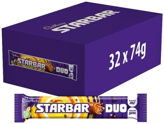 Cadbury Starbar Duo 74g {Box of 32}