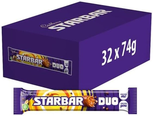 Cadbury Starbar Duo 74g {Box of 32}