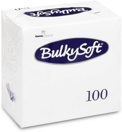 Bulky Soft Napkins White 100 2Ply 40cm x 40cm