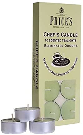 Price's Candles Chef's Tealights (Odour Eliminating) | 1x 10 Pack