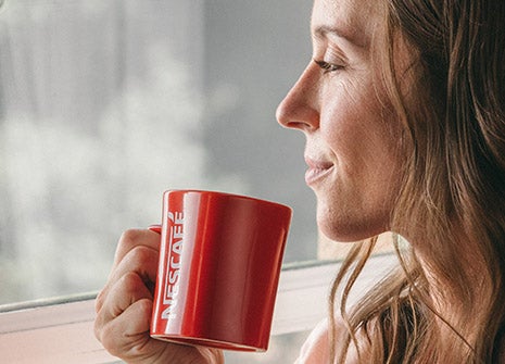 Nescafé Iconic Stylish Modern Red Tea & Coffee Mug