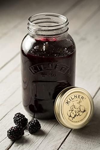 Kilner Wide Mouth Screw Top Lid Preserving Glass Jar 1.0 Litre Transparent (0025.067)