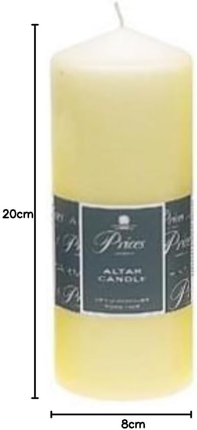 Price'S Candles - Altar Candle - Unscented - Up To 100 Hour Burn Time - Smokeless & Dripless