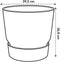 Elho Greenville Round Pot & Base LIVING BLACK 40cm