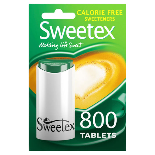 Sweetex Calorie Free Tablets for Tea & Coffee 800's Dispenser