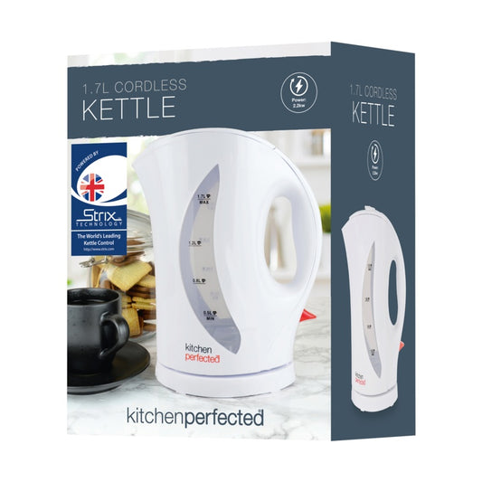 Kitchen Perfected 1.7L Cordless Kettle 2.2KW White