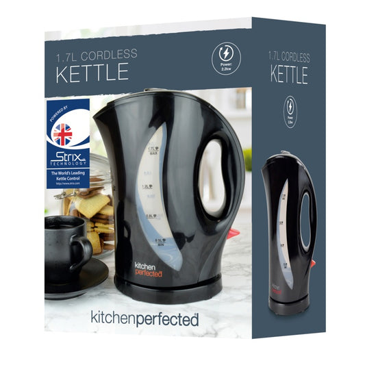 Kitchen Perfected 1.7L Cordless Kettle 2.2KW Black