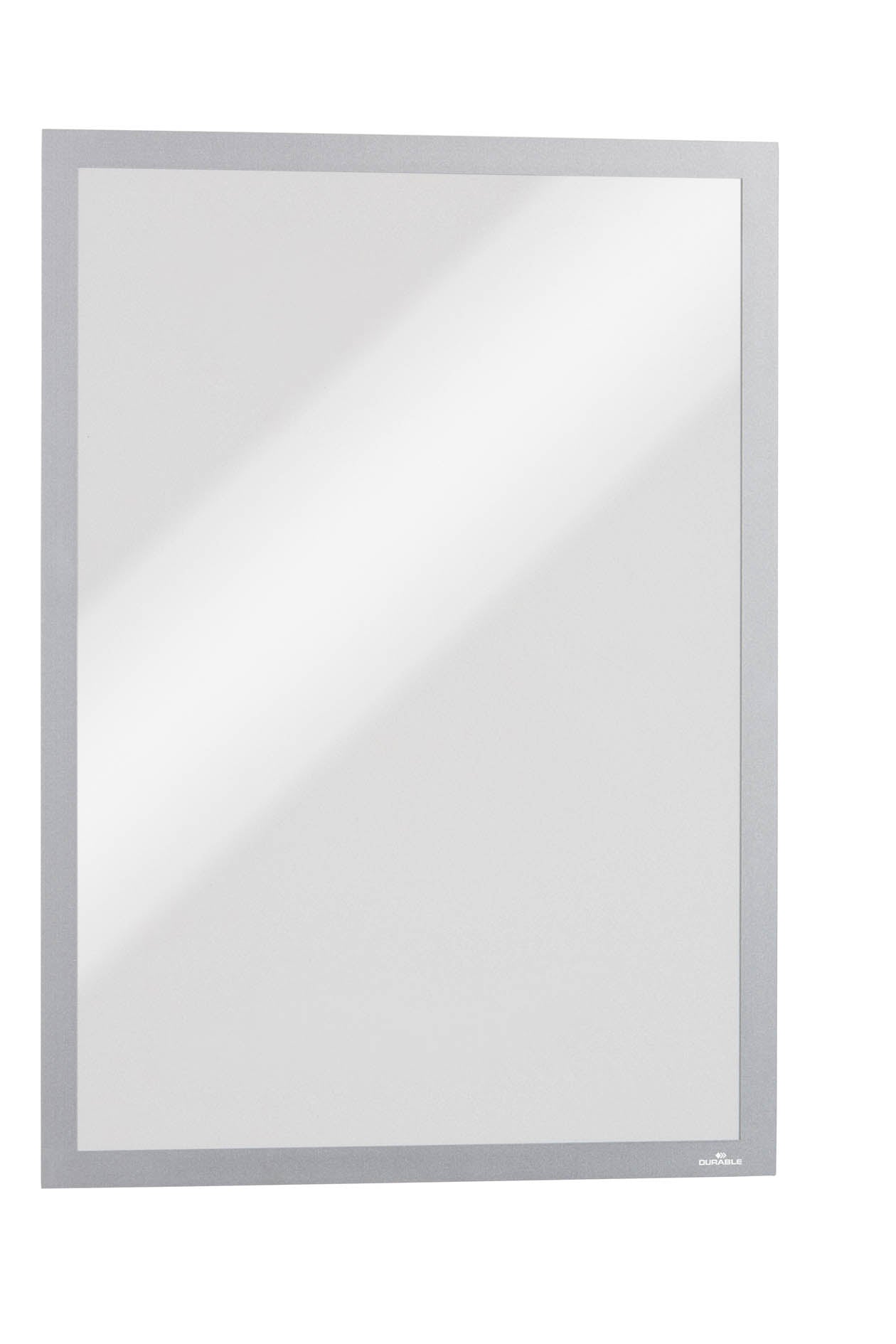 Durable Duraframe Magnetic Display Frame Self Adhesive A3 Silver (Pack 5) - 486823